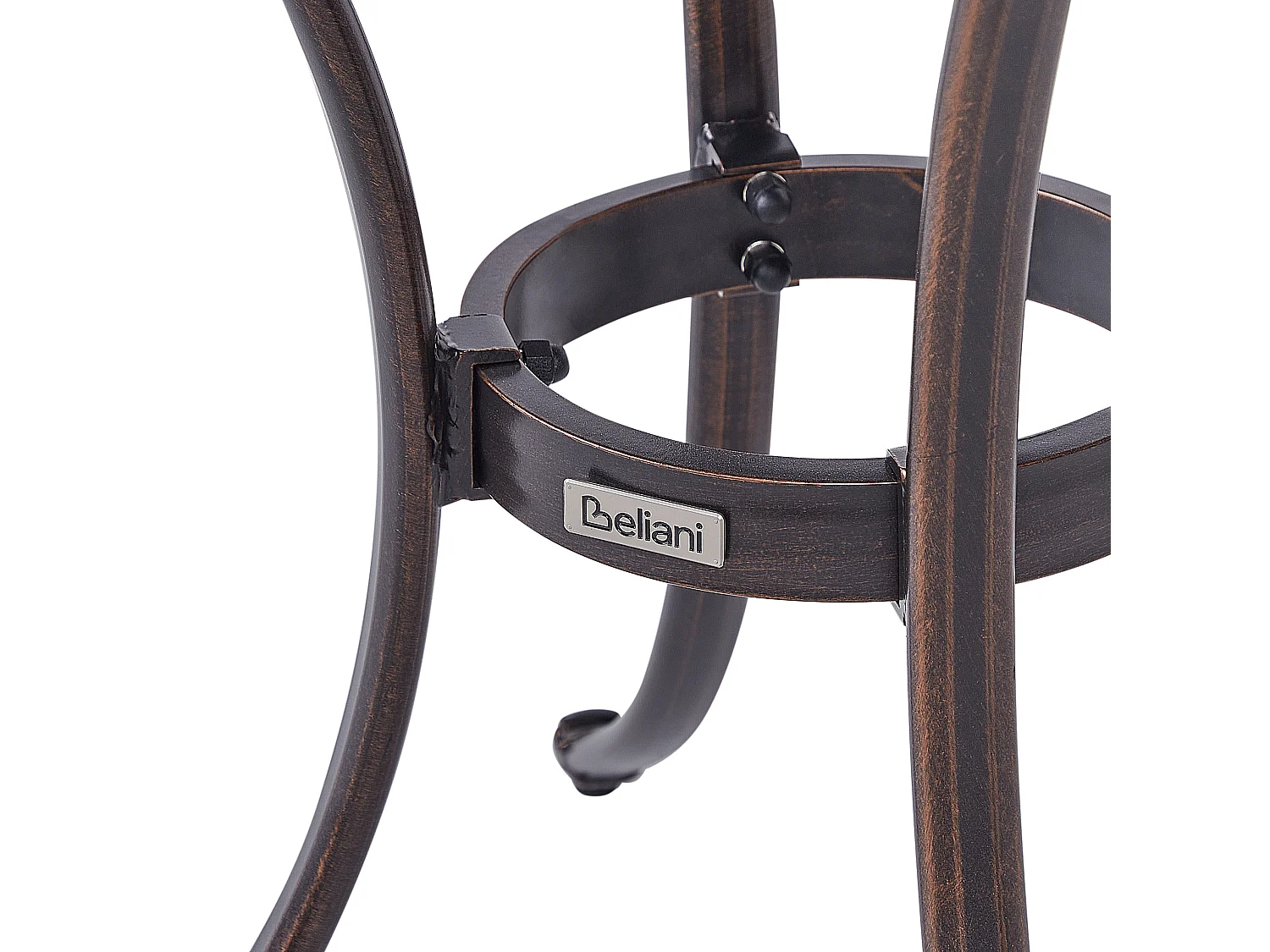 Tavolino Bistrot ANDALO 68 cm 68 cm Metallo Marrone