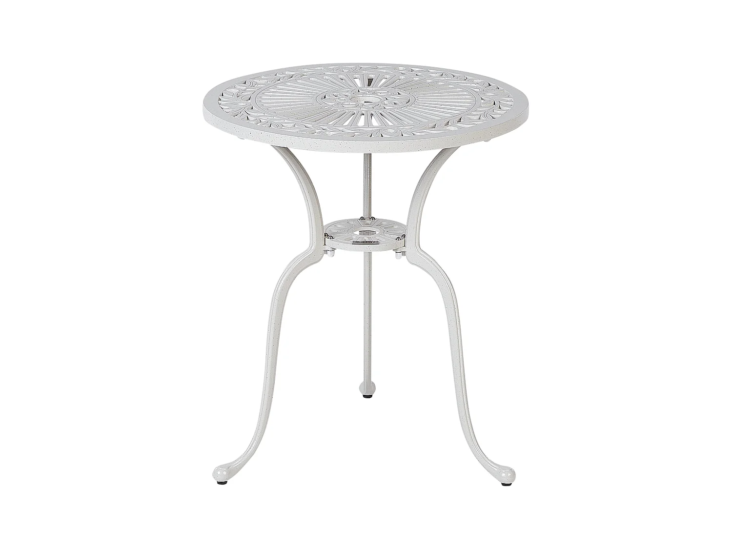Table bistrot DASCIO 61 cm 61 cm Métal Blanc cassé