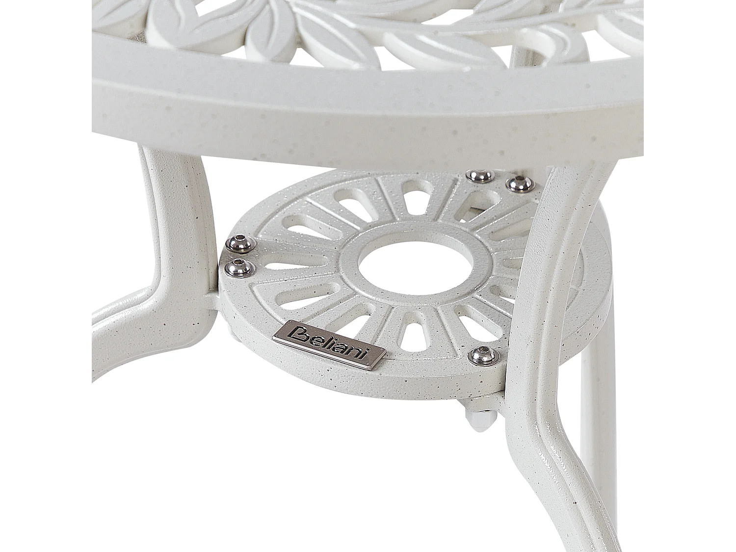 Bistrotafel DASCIO 61 cm 61 cm Metaal Gebroken wit