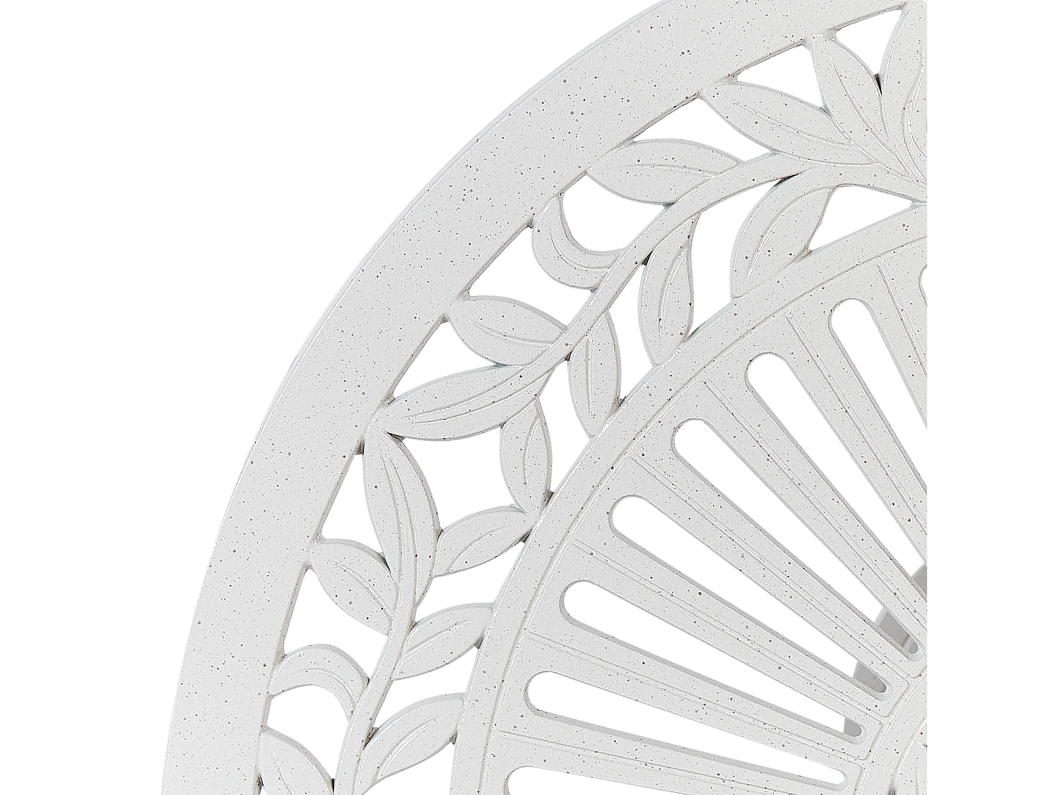 Table bistrot DASCIO 61 cm 61 cm Métal Blanc cassé