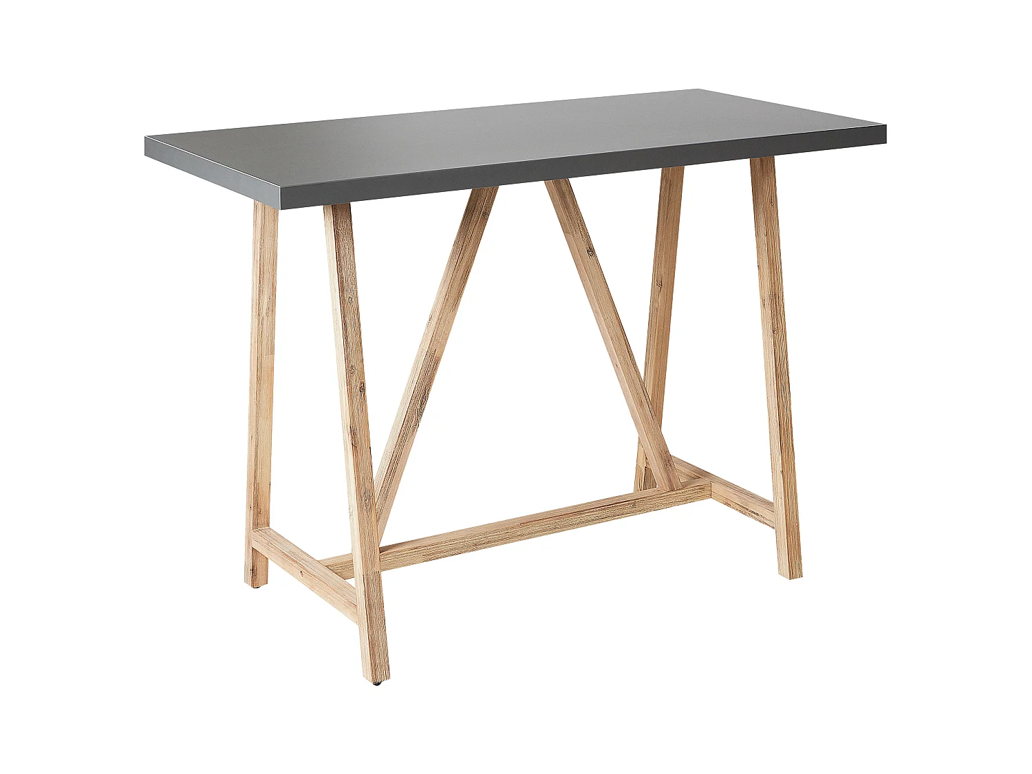 Table de salle à manger de jardin TALAMONE 140 cm 70 cm Gris