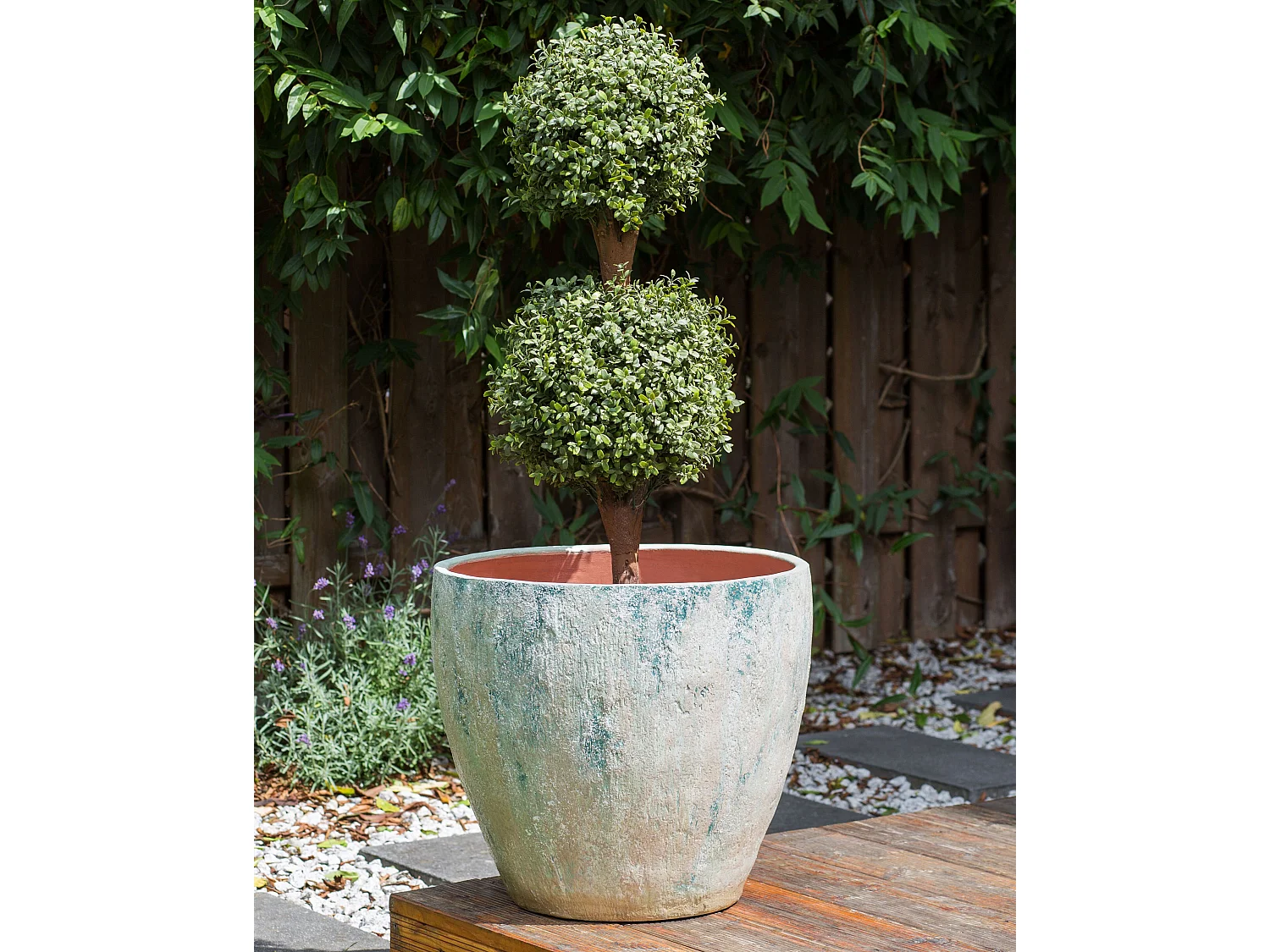 Cache-pot NERTERA Céramique 51 cm Vert