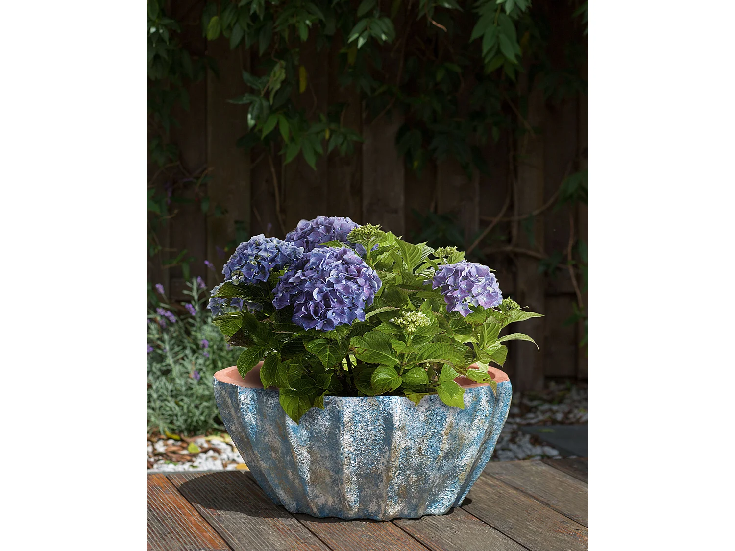 Cache-pot OSTRYA 51 cm Bleu