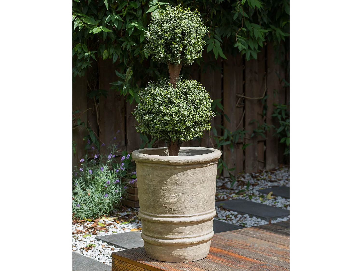 Cache-pot LILIUM 43 cm Beige