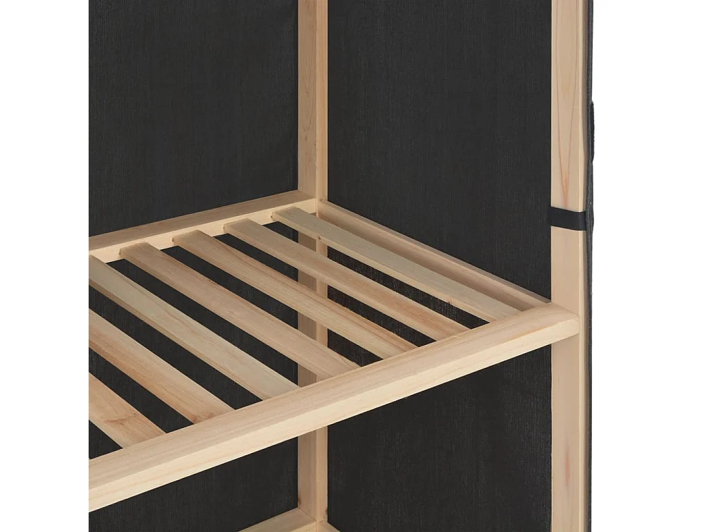 Kleiderschrank Grau 79 x 40 x 170 cm Stoff