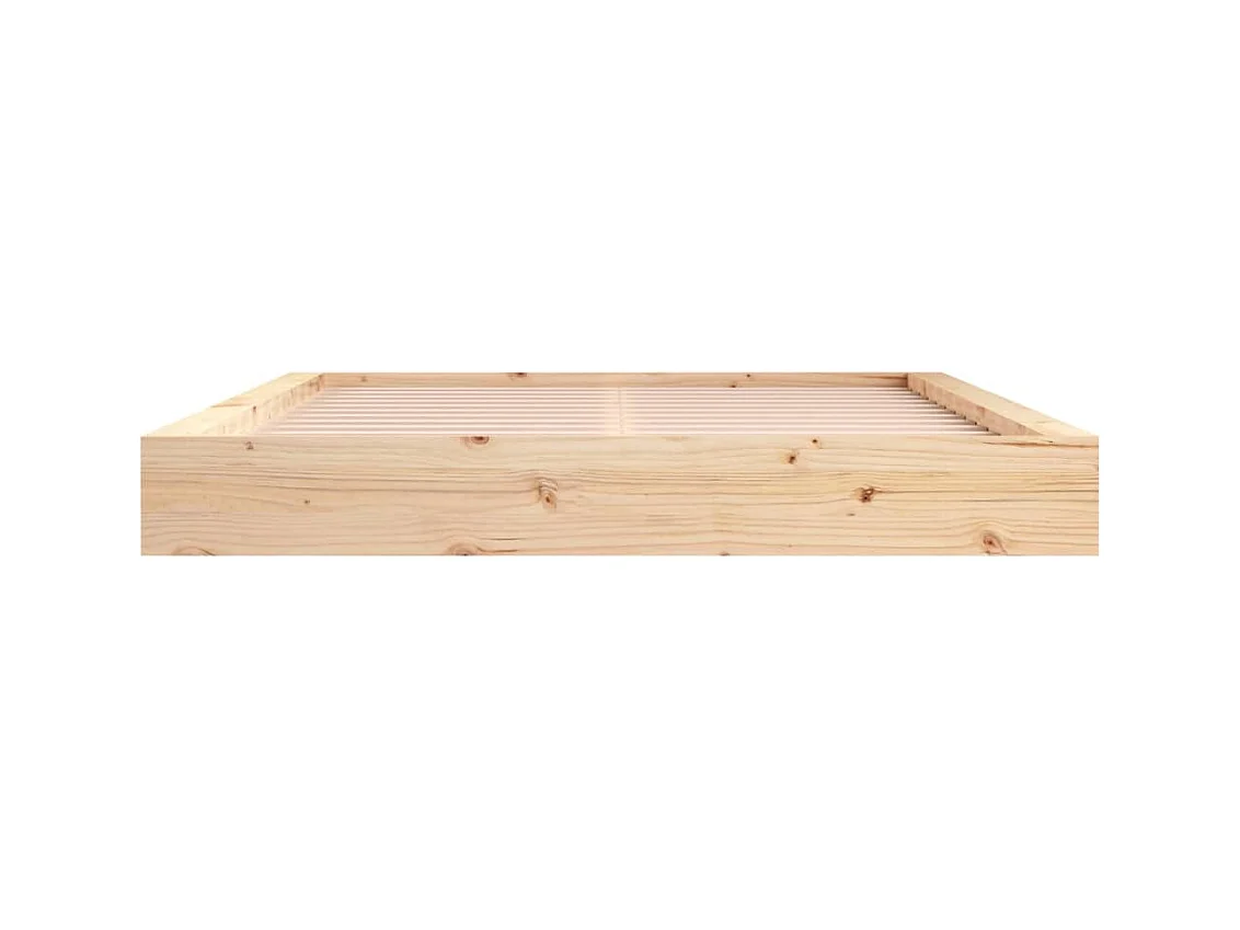 Cadre de lit sans matelas 200x200 cm bois massif
