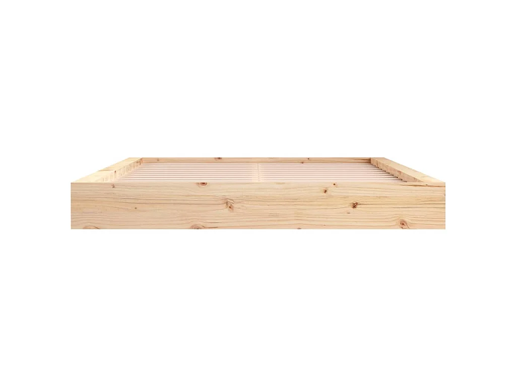 Cadre de lit sans matelas 200x200 cm bois massif