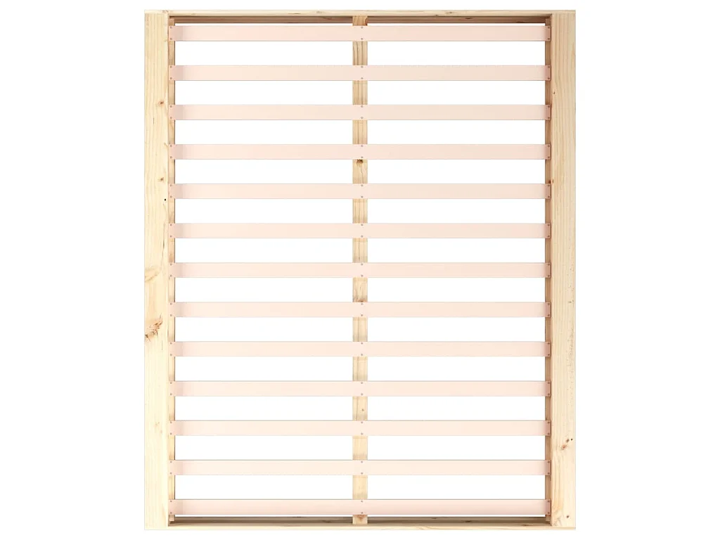 Cadre de lit sans matelas 200x200 cm bois massif