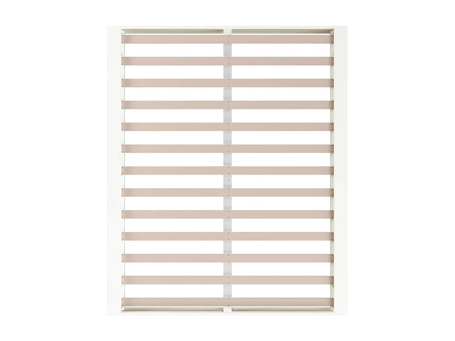 Cadre de lit sans matelas blanc 180x200 cm bois massif