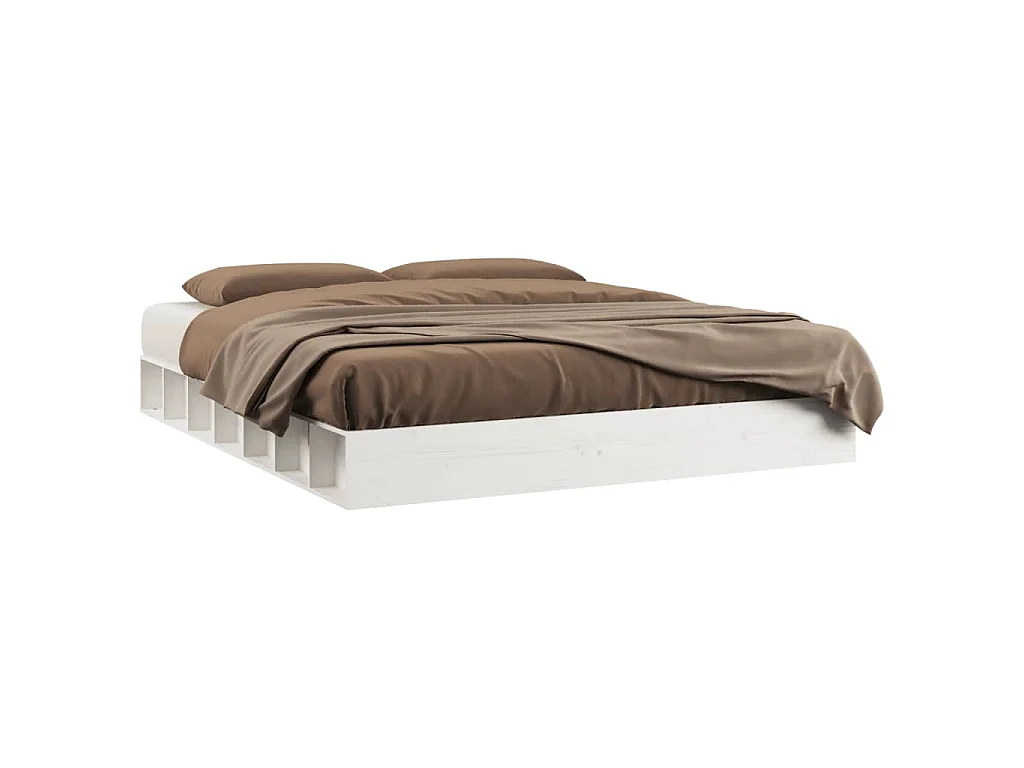 Massivholzbett Weiß 180x200 cm