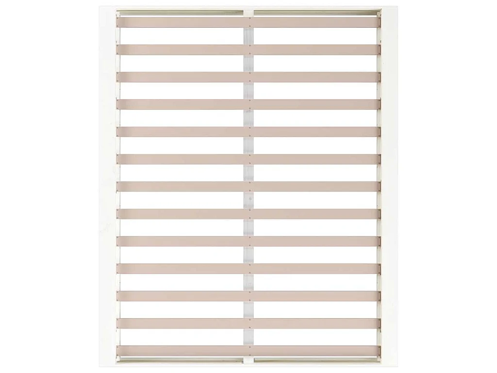 Cadre de lit sans matelas blanc 180x200 cm bois massif