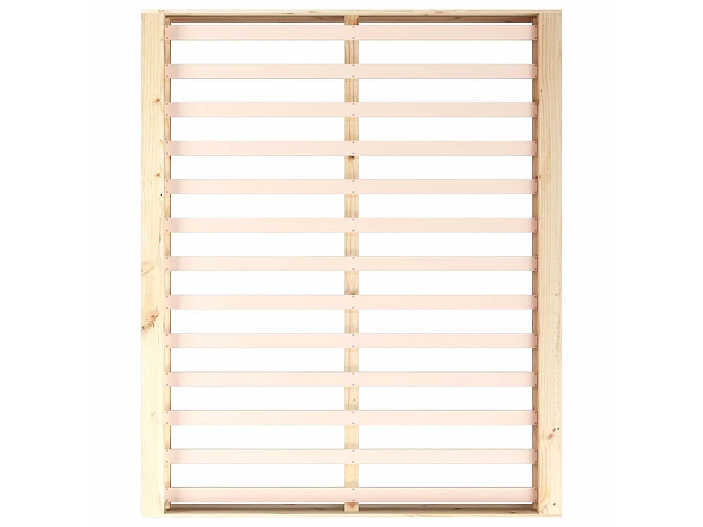 Cadre de lit sans matelas 180x200 cm bois massif