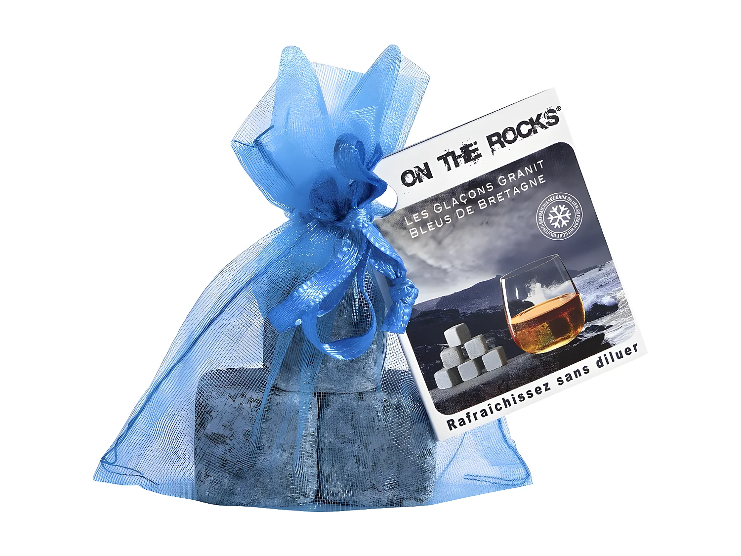 Sac de 3 glaçons en granit de Bretagne