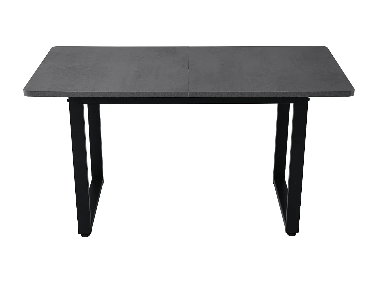 Table à manger rectangulaire 4 à 6 couverts - L140xW70xH75cm - Panneau de particules - Gris
