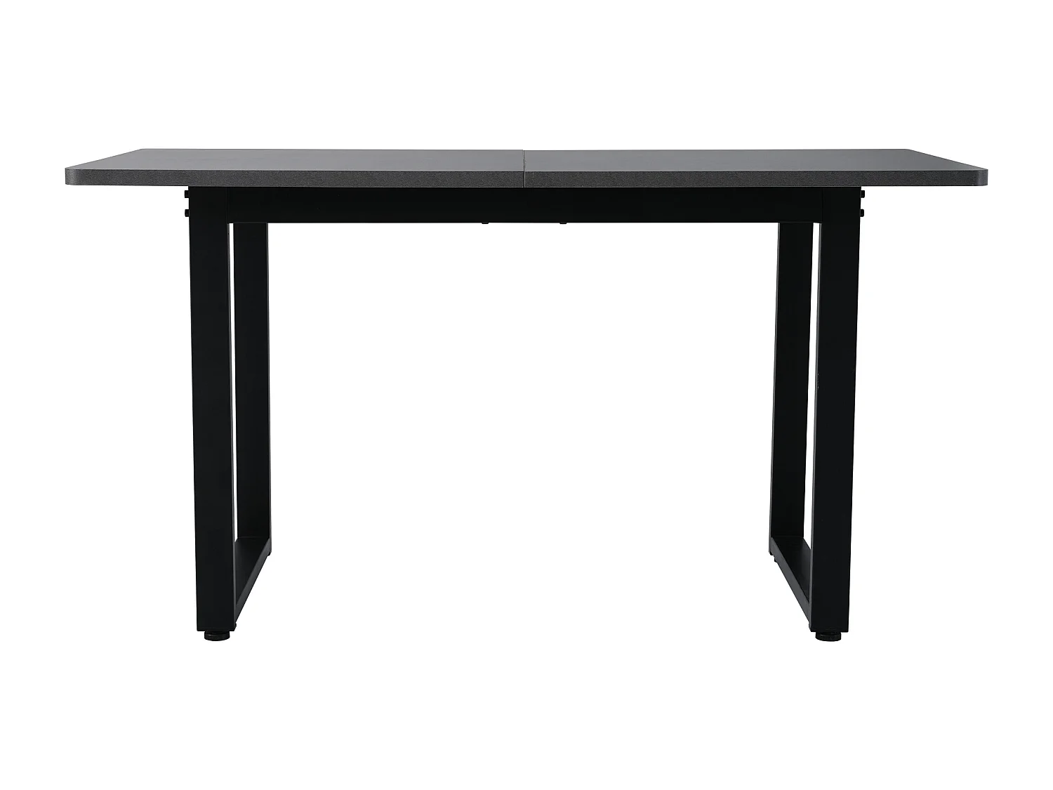Table à manger rectangulaire 4 à 6 couverts - L140xW70xH75cm - Panneau de particules - Gris