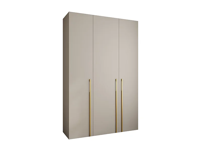 Drehtürenschrank Como 3 245,5/160/40 3-türig (Kaschmir/Gold)