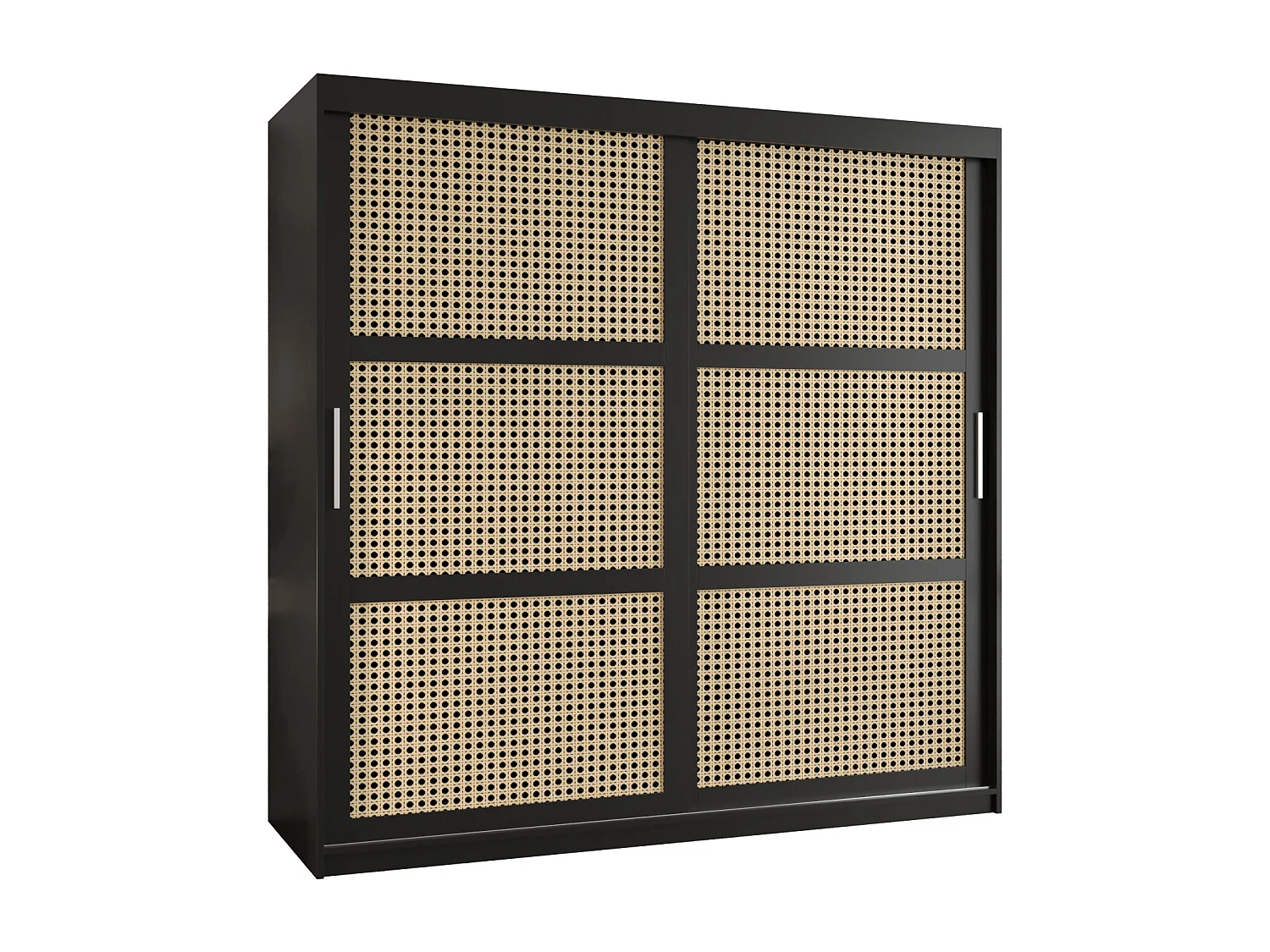 PLECIONKA KLEDINGKAST MET SCHUIFDEUREN 200/180/62 2 deuren (zwart)