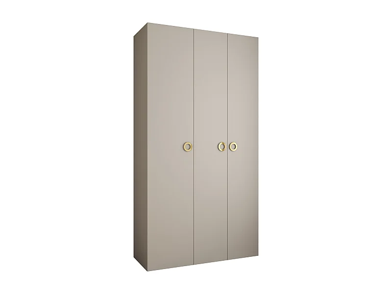 Drehtürenschrank Como 1 245,5/130/50 3-türig (Kaschmir/Gold)