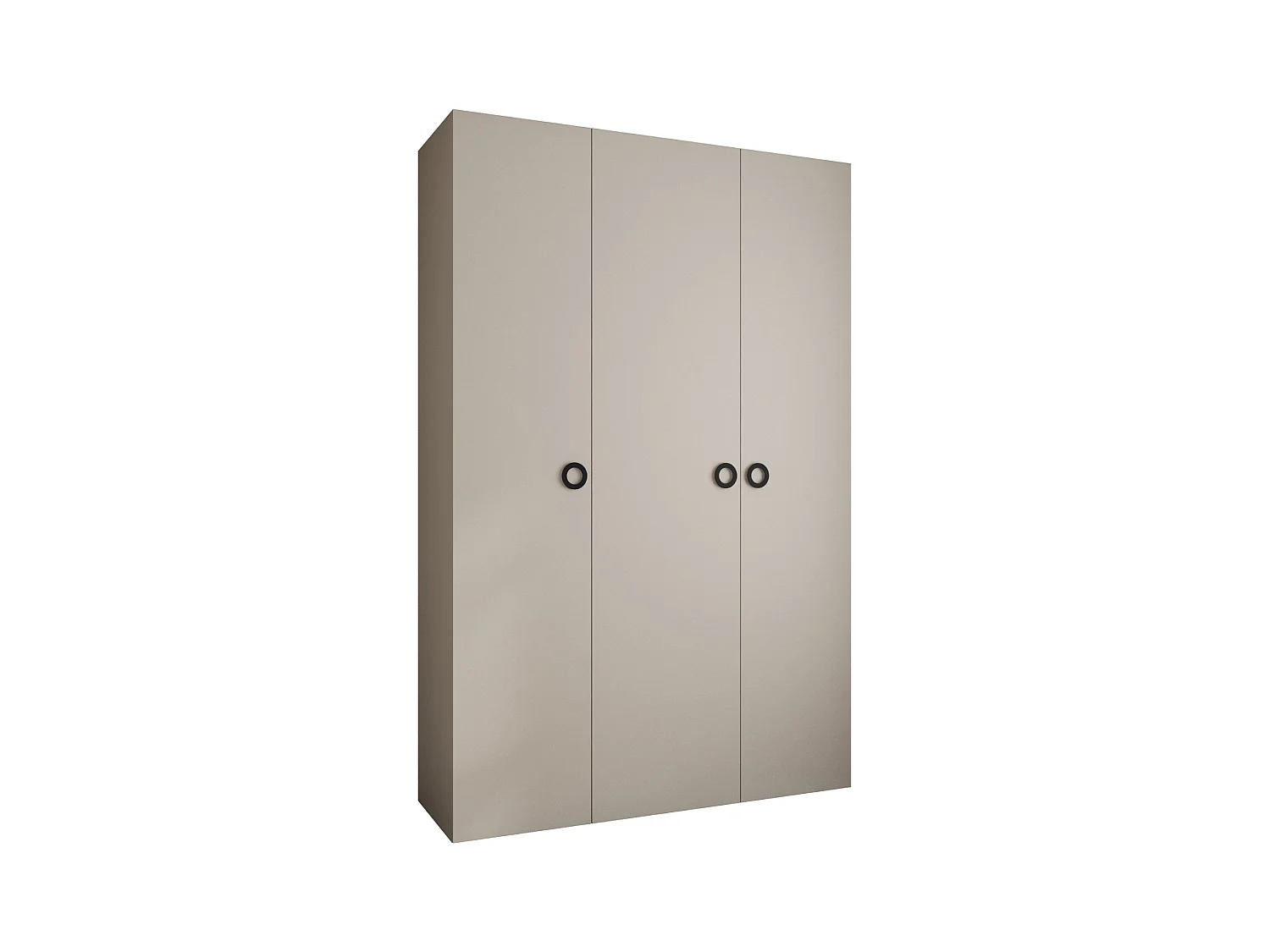 Armoire à portes battantes Como 1 245,5/160/40 3 portes (cachemire/noir)