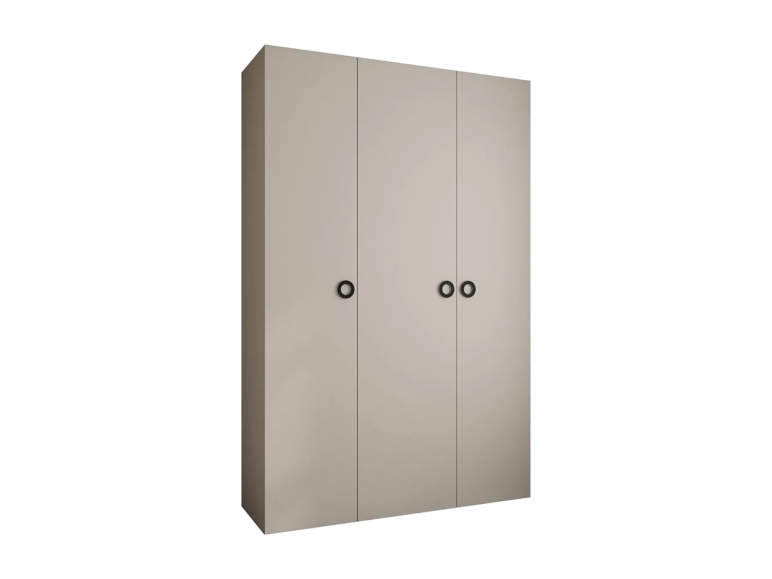 Armoire à portes battantes Como 1 245,5/160/40 3 portes (cachemire/noir)