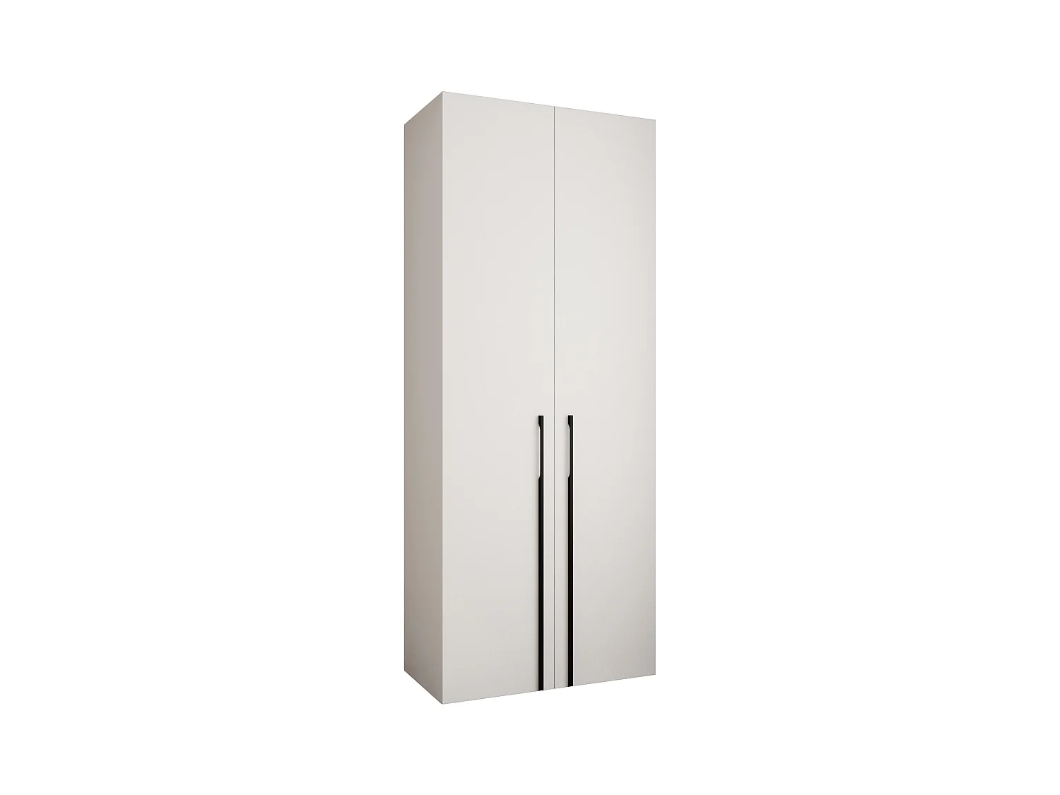 Armoire à portes battantes Como 3 245,5/100/50 2 portes (blanc/noir)