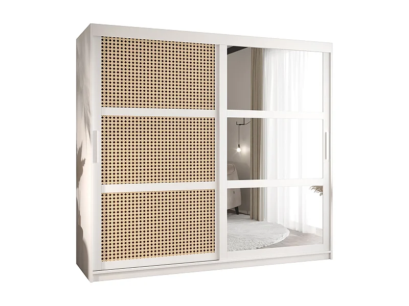 ARMOIRE PLECIONKA 2 À PORTES COULISSANTES 200/200/62 2 Portes (blanc)