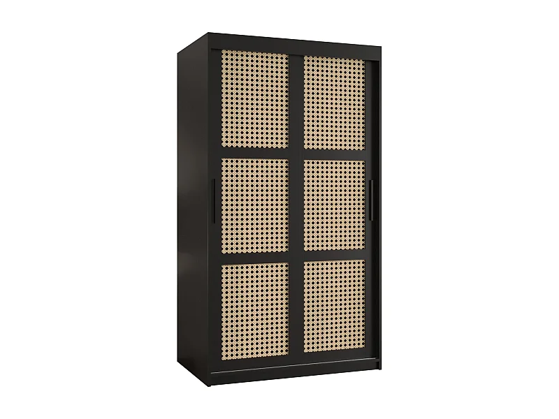 PLECIONKA KLEDINGKAST MET SCHUIFDEUREN 200/100/62 2 deuren (zwart)