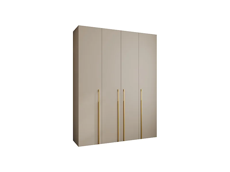 Armoire à portes battantes Como 3 245,5/190/40 4 portes (cachemire/or)