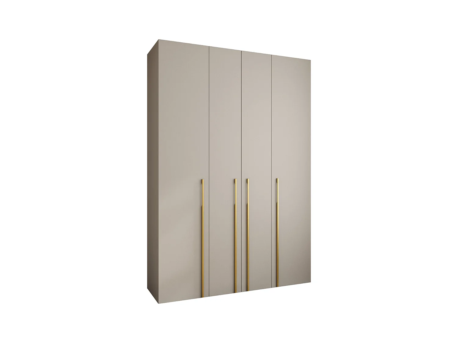 Armoire à portes battantes Como 3 245,5/170/40 4 portes (cachemire/or)