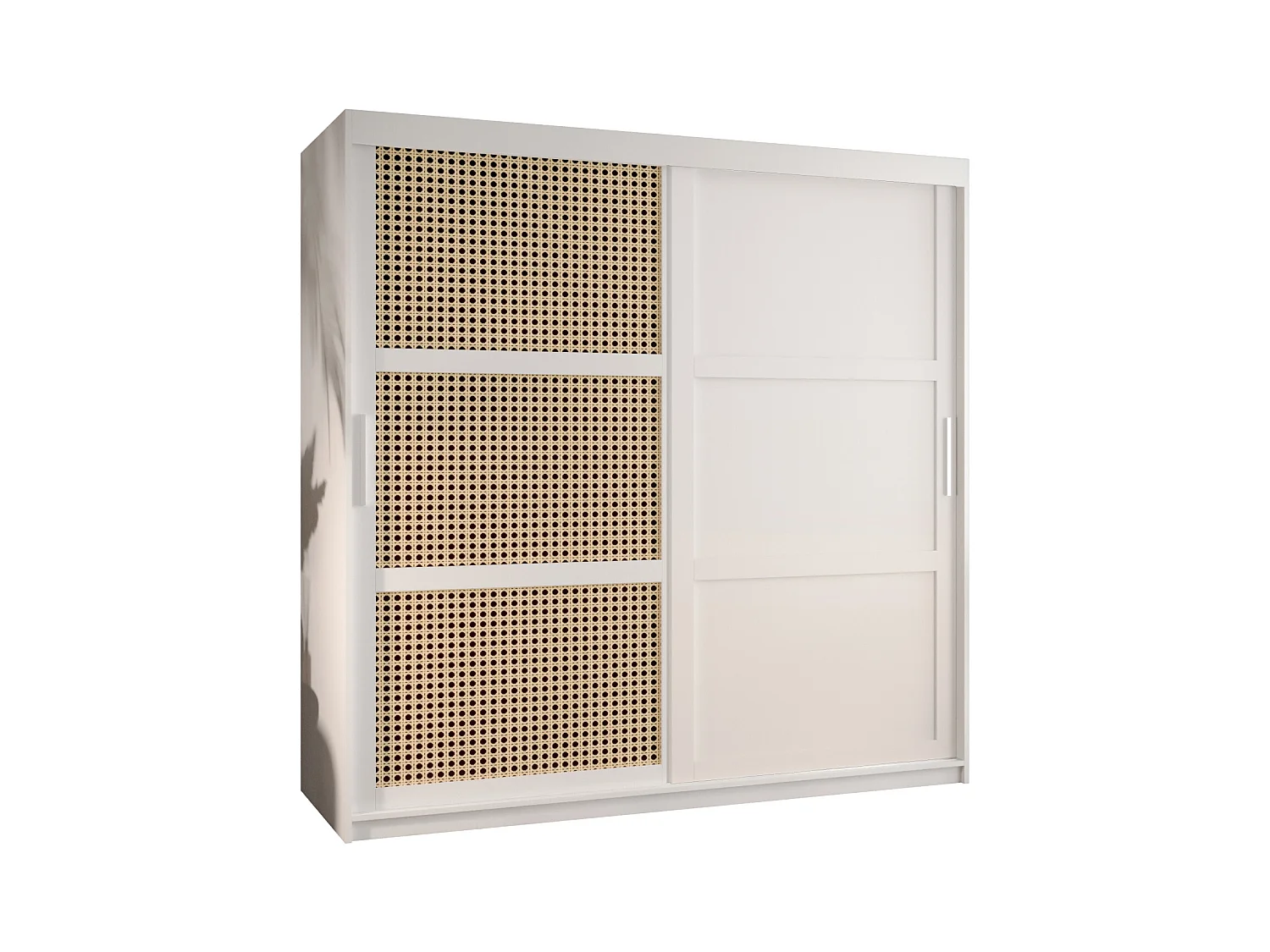PLECIONKA 3 KLEDINGKAST MET SCHUIFDEUREN 200/180/62 2 deuren (wit)
