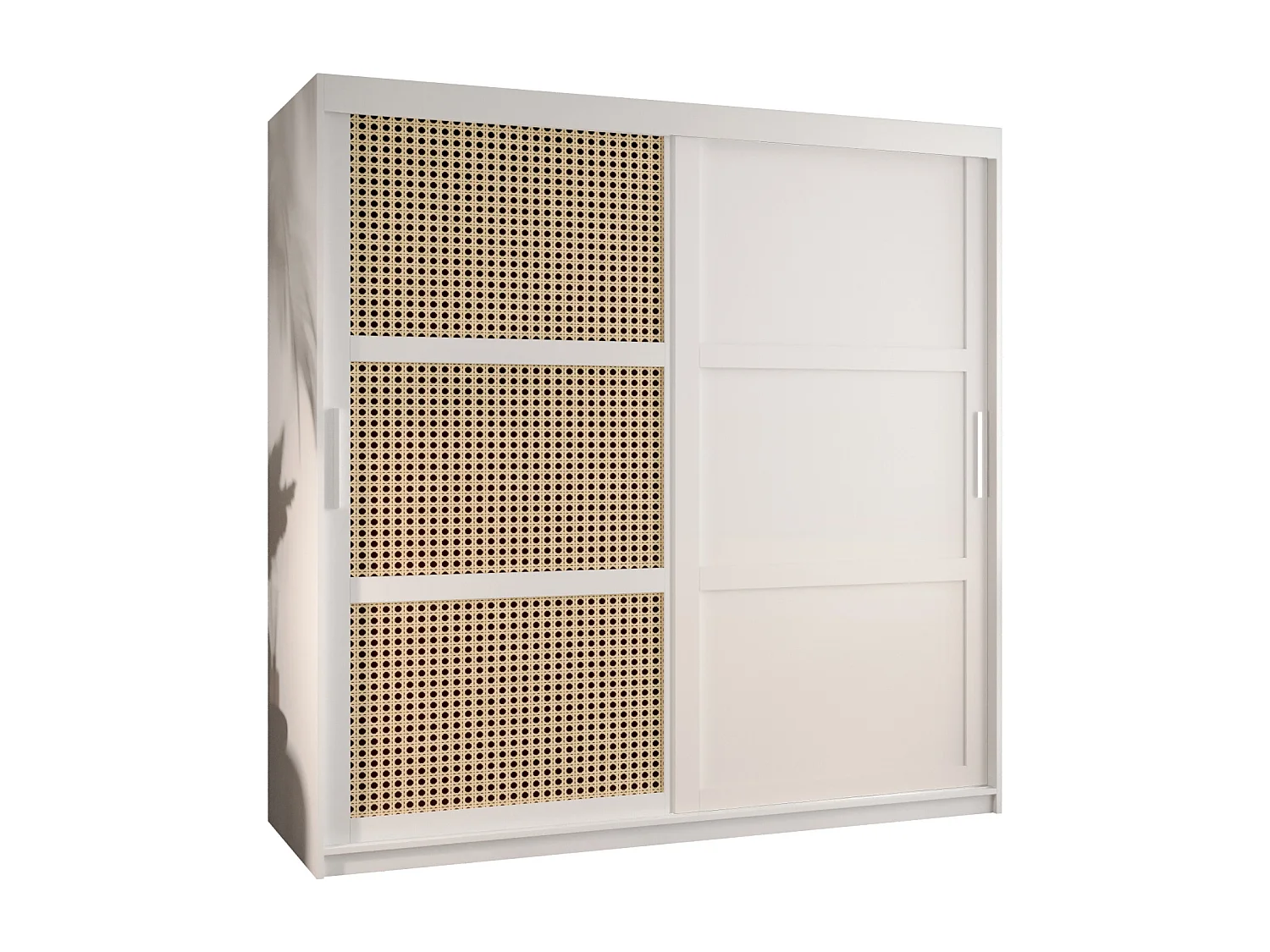 ARMOIRE PLECIONKA 3 À PORTES COULISSANTES 200/180/62 2 Portes (blanc)