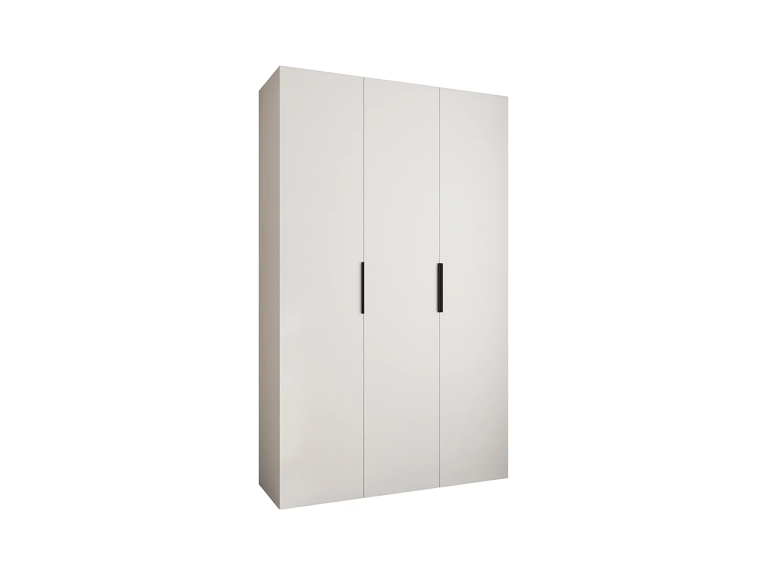 Armoire à portes battantes Como 4 245,5/150/40 3 portes (blanc/noir)