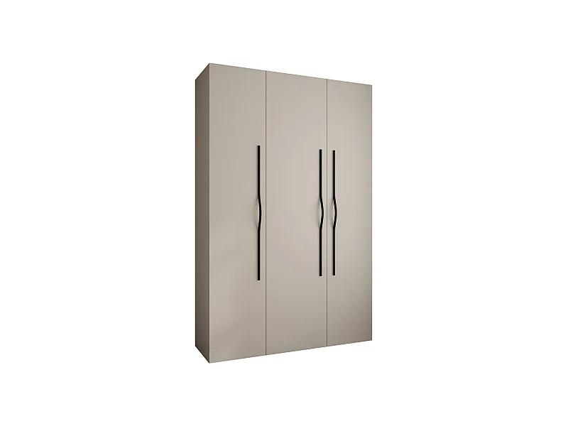 Drehtürenschrank Como 2 245,5/160/40 3-türig (Kaschmir/Schwarz)