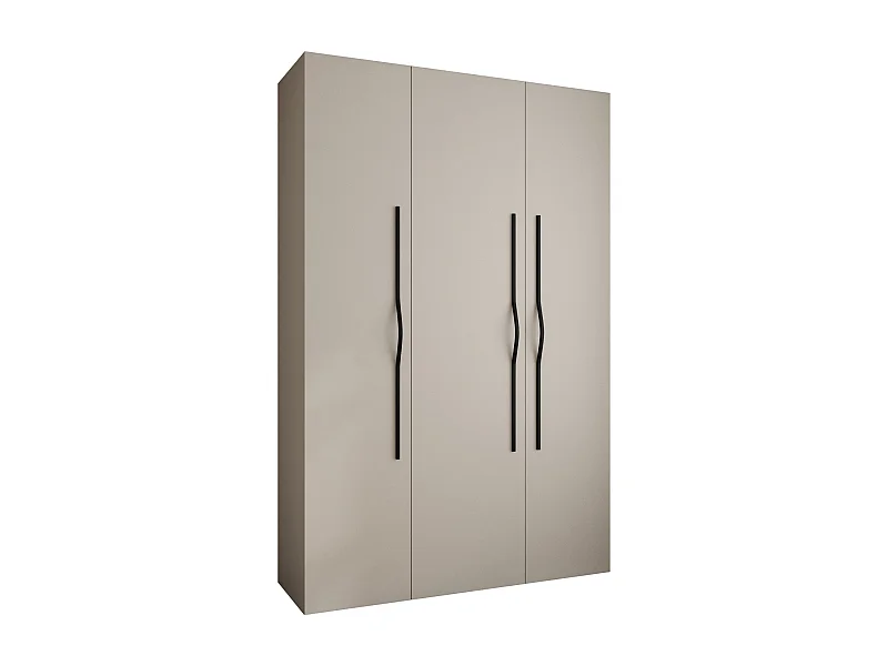Armoire à portes battantes Como 2 245,5/160/40 3 portes (cachemire/noir)