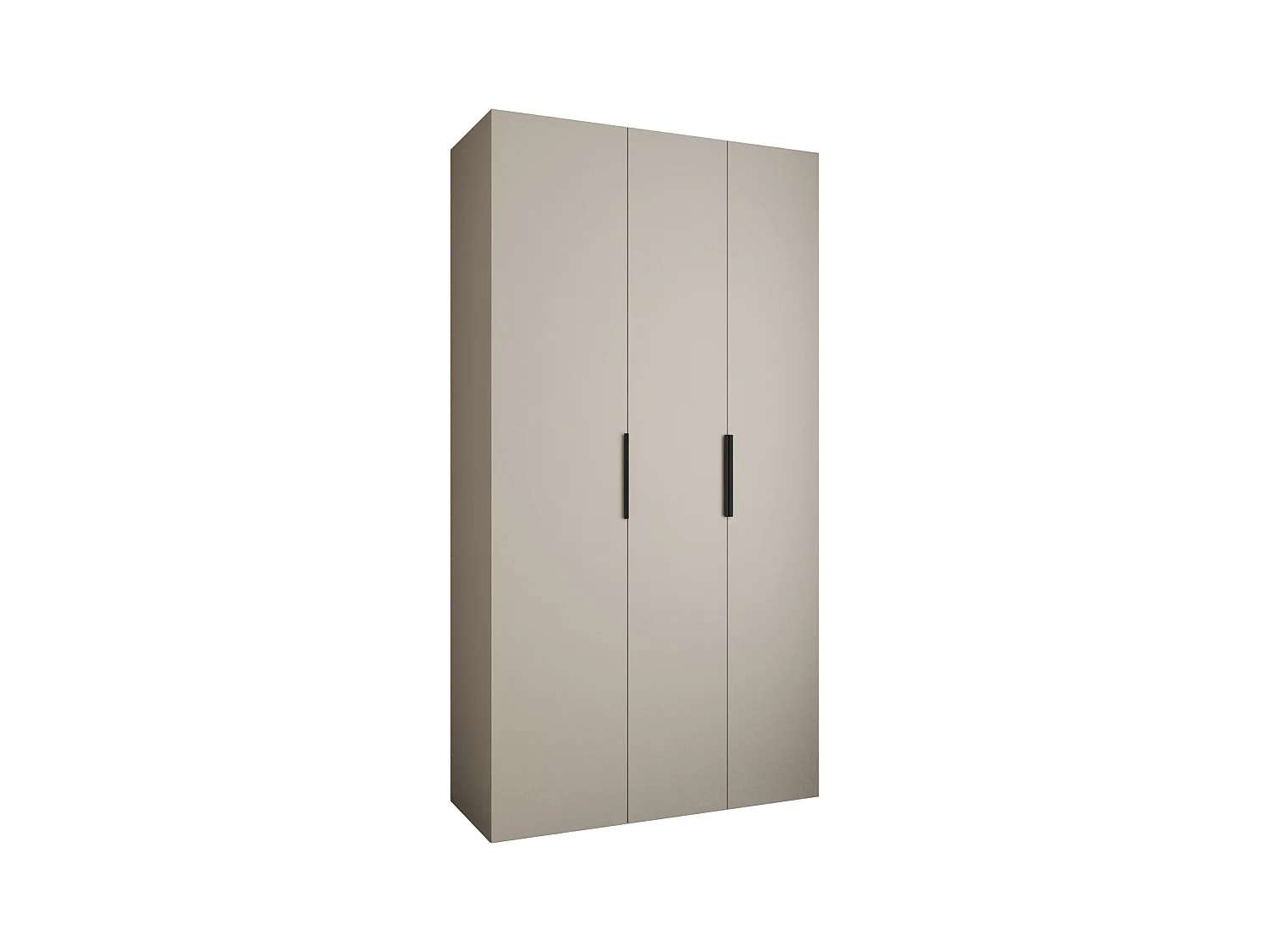 Armoire à portes battantes Como 4 245,5/130/40 3 portes (cachemire/noir)