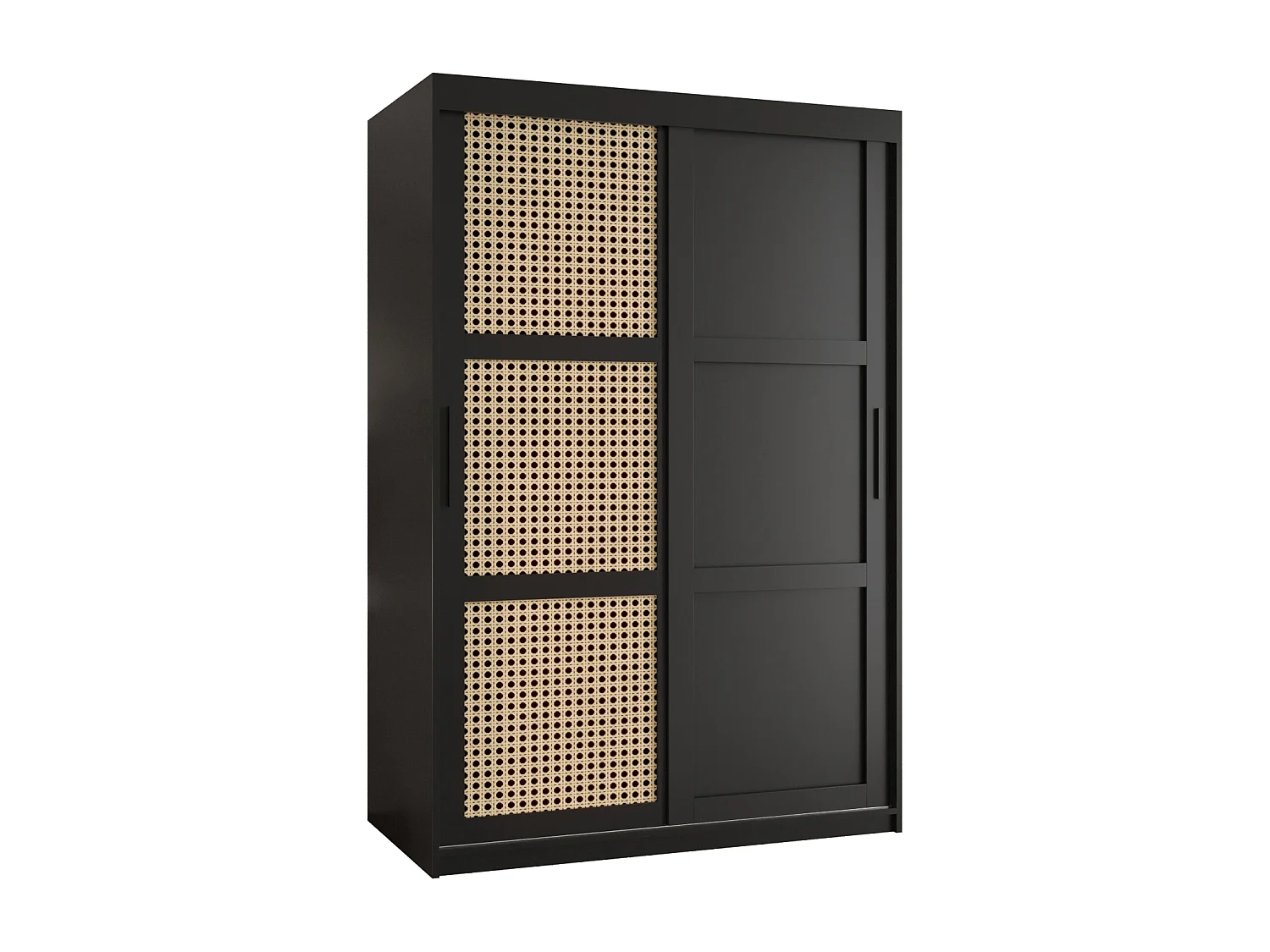 ARMOIRE PLECIONKA 3 À PORTES COULISSANTES 200/120/62 2 Portes (negro)