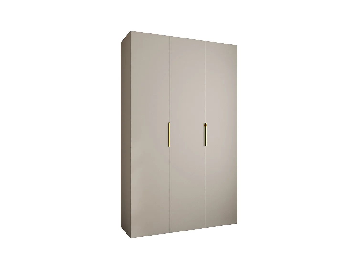 Armoire à portes battantes Como 4 245,5/150/40 3 portes (cachemire/or)