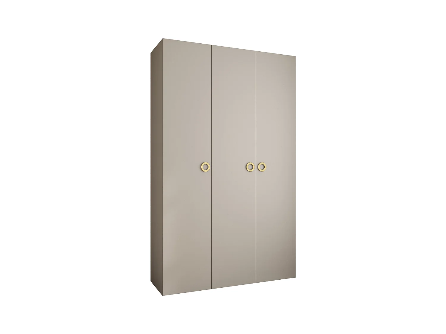 Armoire à portes battantes Como 1 245,5/150/40 3 portes (cachemire/or)