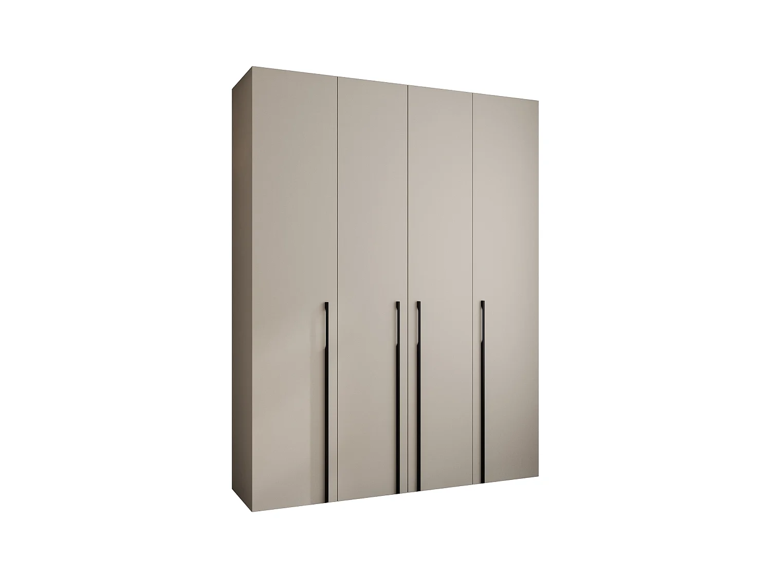 Armoire à portes battantes Como 3 245,5/190/40 4 portes (cachemire/noir)