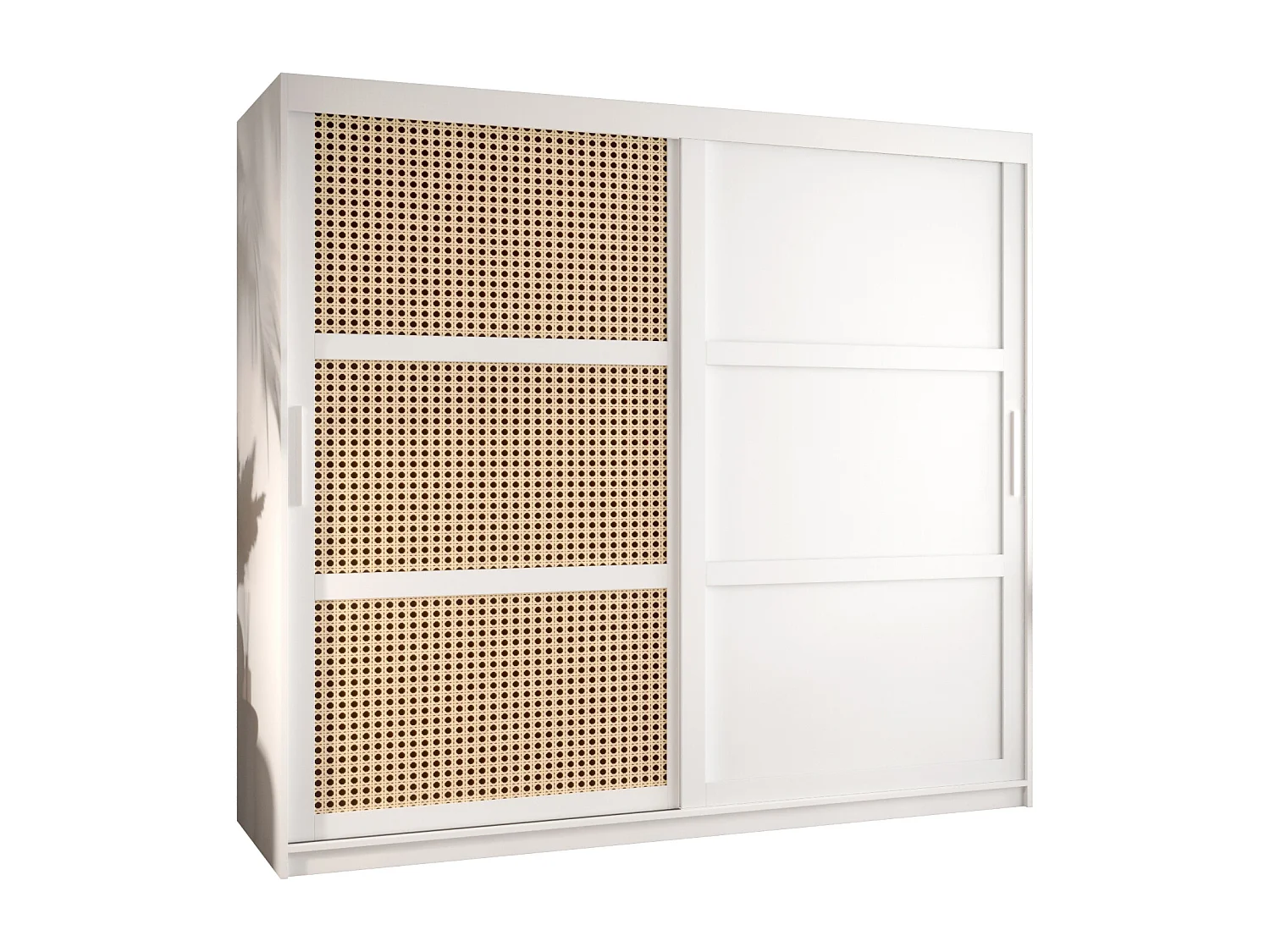 ARMOIRE PLECIONKA 3 À PORTES COULISSANTES 200/200/62 2 Portes (blanc)