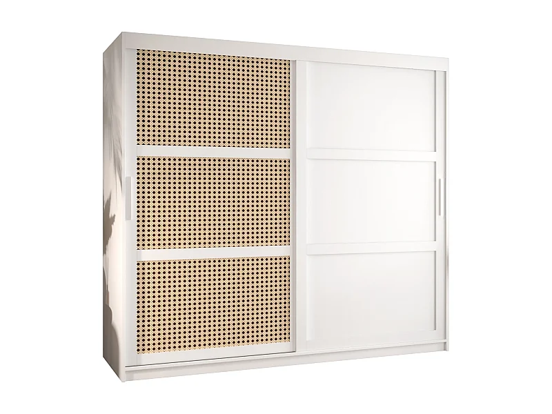 ARMOIRE PLECIONKA 3 À PORTES COULISSANTES 200/200/62 2 Portes (blanc)