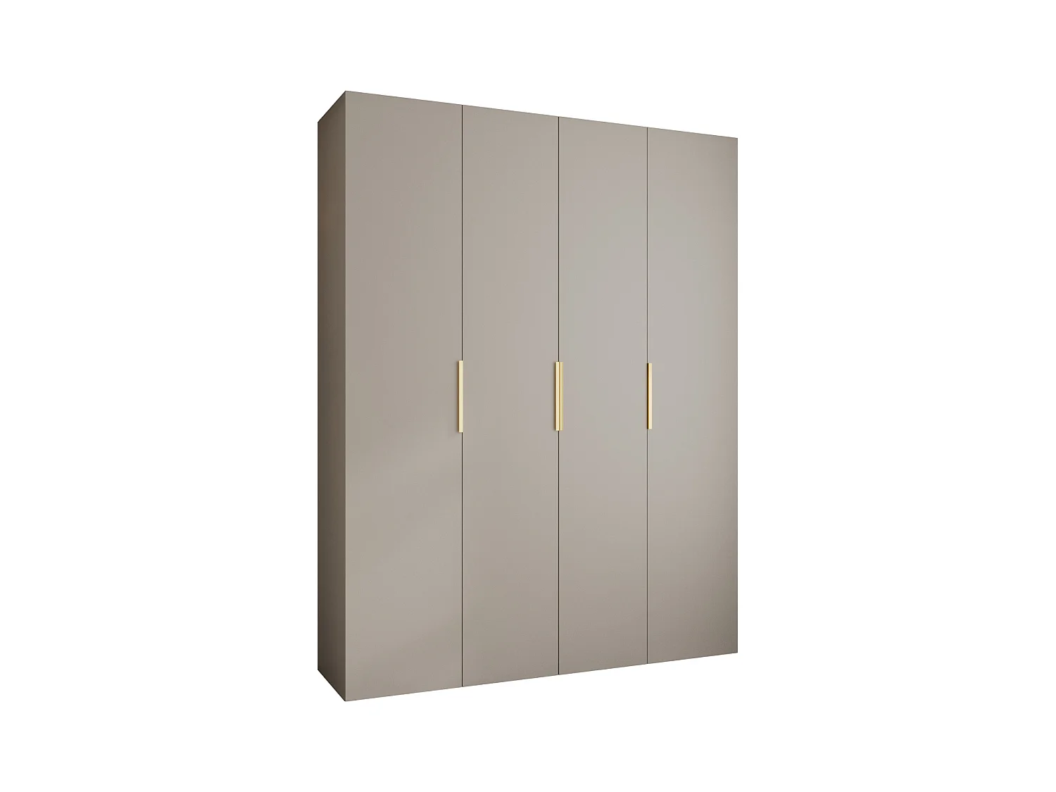 Drehtürenschrank Como 4 245,5/190/50 4-türig (Kaschmir/Gold)