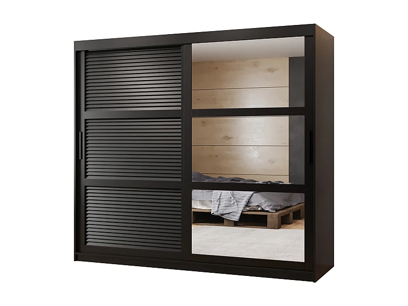 ARMOIRE ZALUZJA 2 À PORTES COULISSANTES 200/200/62 2 Portes (negro)