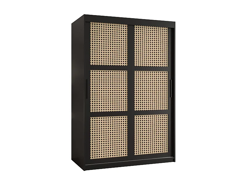 SCHWEBETÜRENSCHRANK PLECIONKA 200/120/62 2-türig (Schwarz)