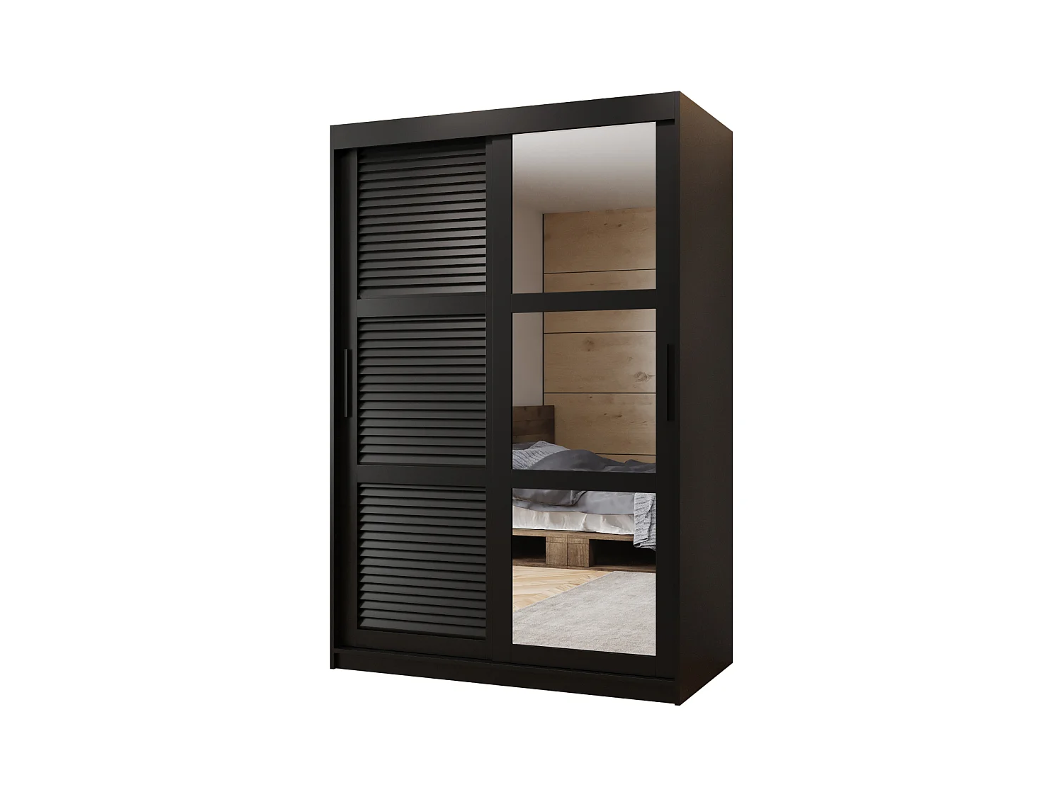 ARMOIRE ZALUZJA 2 À PORTES COULISSANTES 200/120/62 2 Portes (negro)