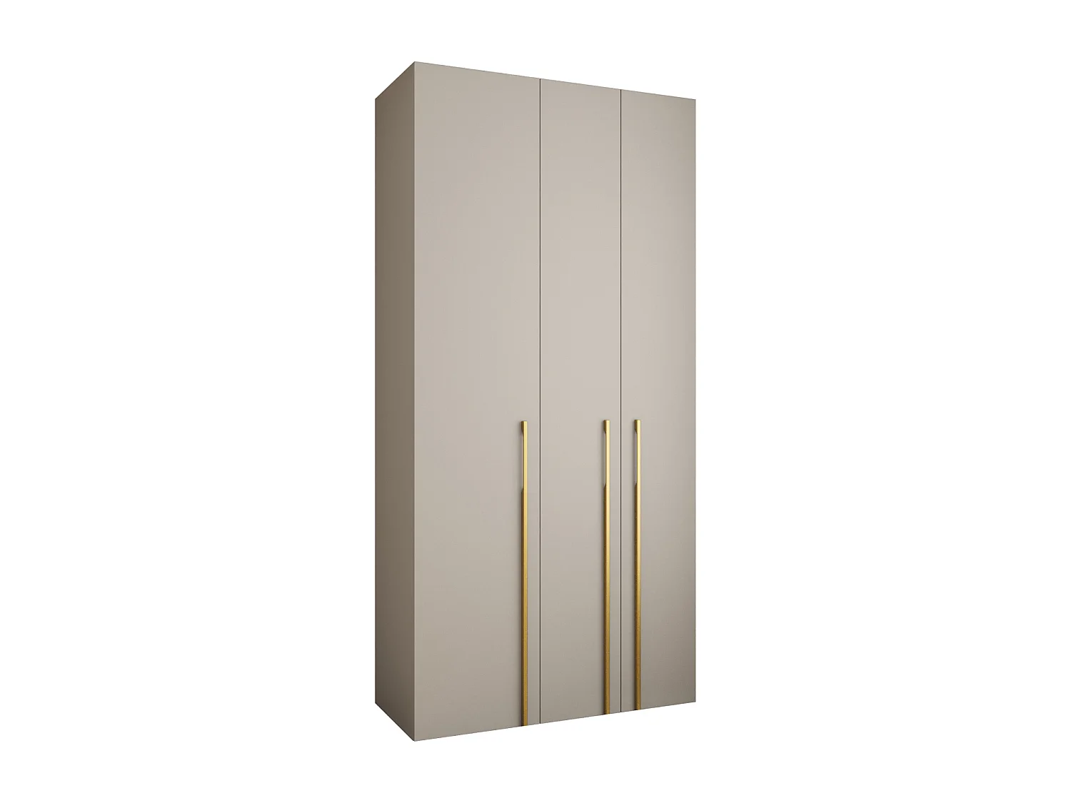 Drehtürenschrank Como 3 245,5/120/40 3-türig (Kaschmir/Gold)