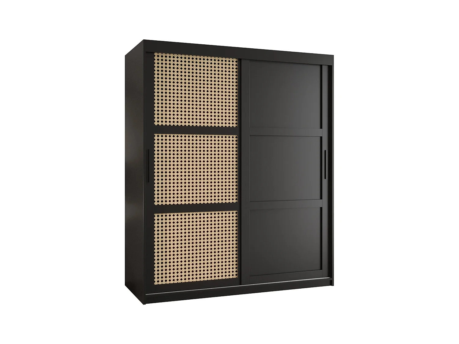 ARMOIRE PLECIONKA 3 À PORTES COULISSANTES 200/150/62 2 Portes (negro)