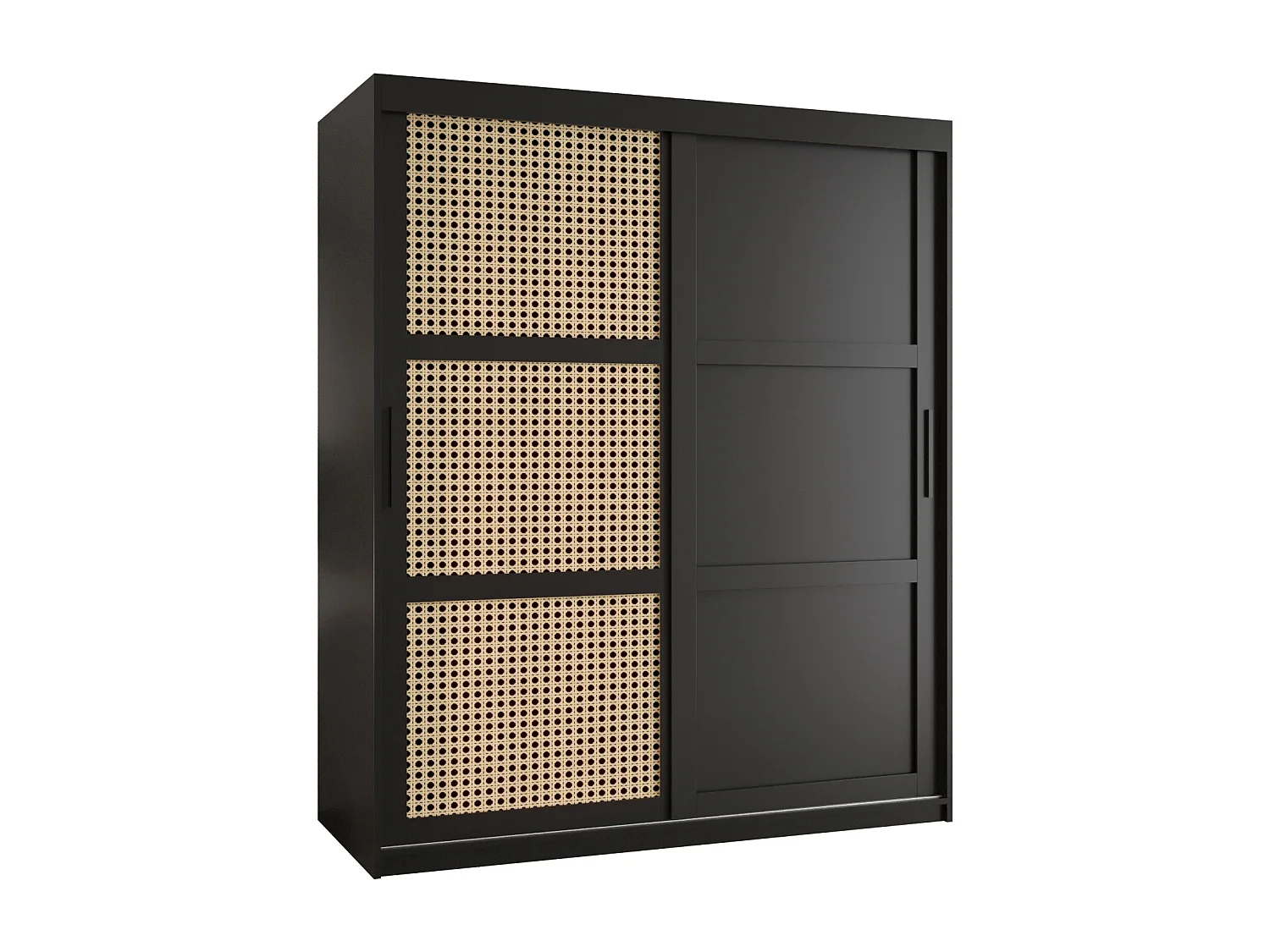 ARMOIRE PLECIONKA 3 À PORTES COULISSANTES 200/150/62 2 Portes (negro)