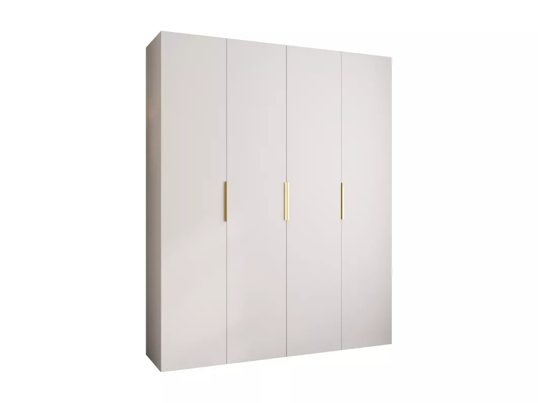 Kauf Unique Drehtürenschrank Como 4 245,5/200/50 4-türig (Weiß/Gold)