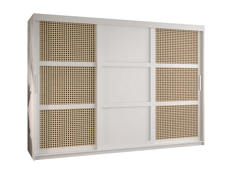 SCHWEBETÜRENSCHRANK PLECIONKA 3 200/250/62 3-türig (Weiß)